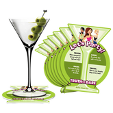 Ball & Chain Truth or Dare Bachelorette Party Coaster Party Gifts and Novelties